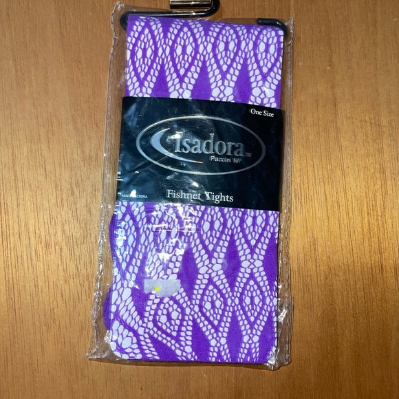 •ISADORA•NWT PURPLE FISHNET TIGHTS ONE SIZE (fits 5'-5'10"/ 100-180 Lbs.) - Picture 3 of 6